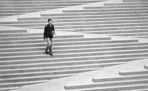 Photo de la rampe escalier à Robson Square, Vancouver
